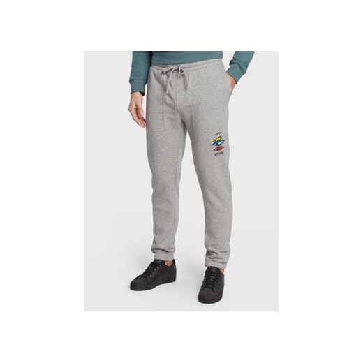 Rip Curl Spodnie dresowe Search Icon CPACL9 Szary Straight Fit ze sklepu MODIVO w kategorii Spodnie męskie - zdjęcie 168561329