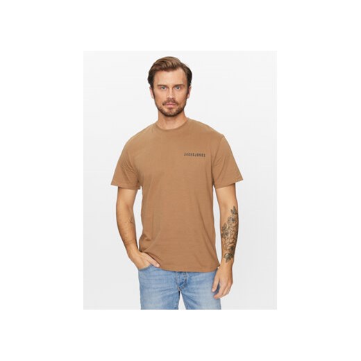 Jack&Jones T-Shirt 12235135 Beżowy Relaxed Fit ze sklepu MODIVO w kategorii T-shirty męskie - zdjęcie 168561686