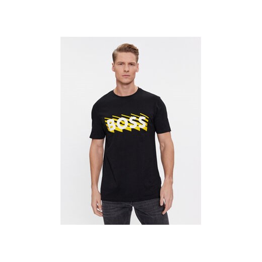 Boss T-Shirt Teebossrete 50495719 Czarny Regular Fit ze sklepu MODIVO w kategorii T-shirty męskie - zdjęcie 168562065