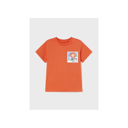Mayoral T-Shirt 1019 Pomarańczowy Regular Fit ze sklepu MODIVO w kategorii Koszulki niemowlęce - zdjęcie 168562177
