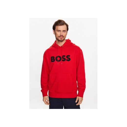 Boss Bluza 50486243 Czerwony Oversize ze sklepu MODIVO w kategorii Bluzy męskie - zdjęcie 168562329