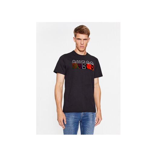 Guess T-Shirt M3BI64 KBXG1 Czarny Slim Fit ze sklepu MODIVO w kategorii T-shirty męskie - zdjęcie 168562345