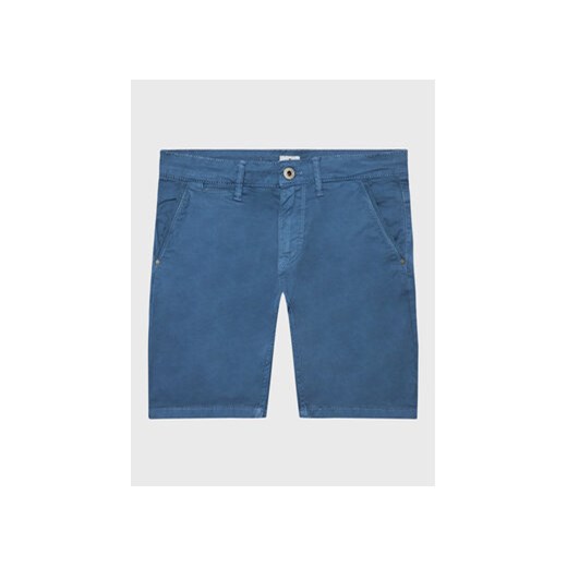 Pepe Jeans Szorty materiałowe Blueburn Short PB800726C75 Niebieski Regular Fit ze sklepu MODIVO w kategorii Spodenki chłopięce - zdjęcie 168562359