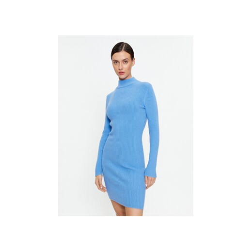 MICHAEL Michael Kors Sukienka dzianinowa MF381U46V1 Niebieski Slim Fit ze sklepu MODIVO w kategorii Sukienki - zdjęcie 168562508