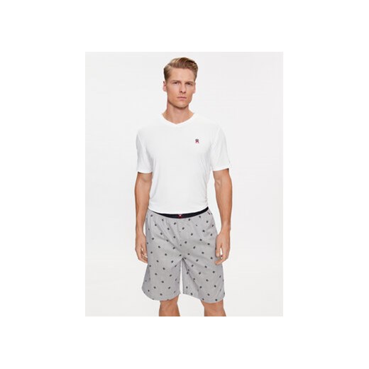 Tommy Hilfiger Piżama UM0UM02810 Biały Regular Fit ze sklepu MODIVO w kategorii Piżamy męskie - zdjęcie 168562537