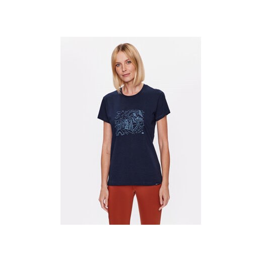 Helly Hansen T-Shirt 63341 Granatowy Regular Fit ze sklepu MODIVO w kategorii Bluzki damskie - zdjęcie 168562545
