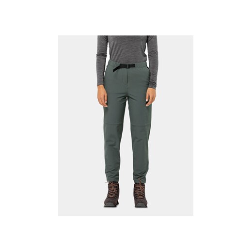 Jack Wolfskin Spodnie outdoor Wandermood Pants 1508441 Zielony Regular Fit ze sklepu MODIVO w kategorii Spodnie damskie - zdjęcie 168562835