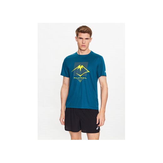 Asics T-Shirt ASICS Fujitrail Logo SS Top Tee Niebieski Regular Fit ze sklepu MODIVO w kategorii T-shirty męskie - zdjęcie 168563746
