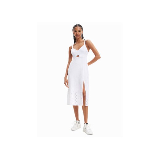 Desigual Sukienka letnia 23SWVK72 Biały Regular Fit ze sklepu MODIVO w kategorii Sukienki - zdjęcie 168563937
