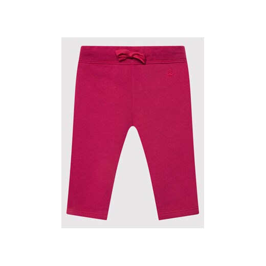 United Colors Of Benetton Spodnie dresowe 3J70I0046 Różowy Regular Fit ze sklepu MODIVO w kategorii Spodnie i półśpiochy - zdjęcie 168564137