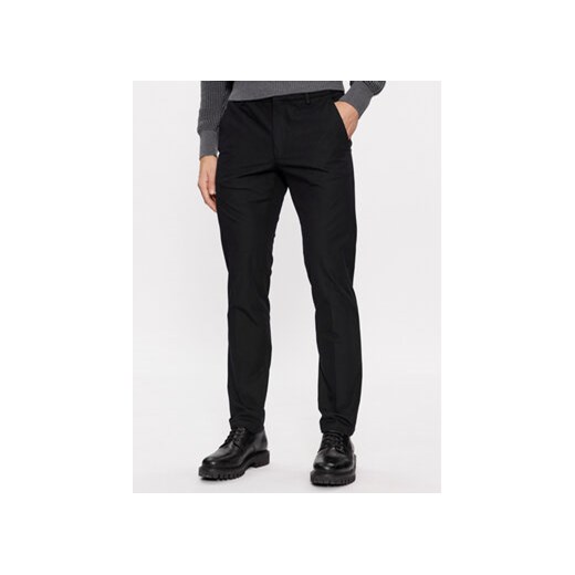 Boss Spodnie materiałowe Kaito1_T 50487754 Czarny Slim Fit ze sklepu MODIVO w kategorii Spodnie męskie - zdjęcie 168564325