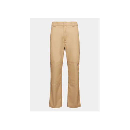 Dickies Spodnie materiałowe Double DK0A4XZE Khaki Slim Fit ze sklepu MODIVO w kategorii Spodnie męskie - zdjęcie 168564568