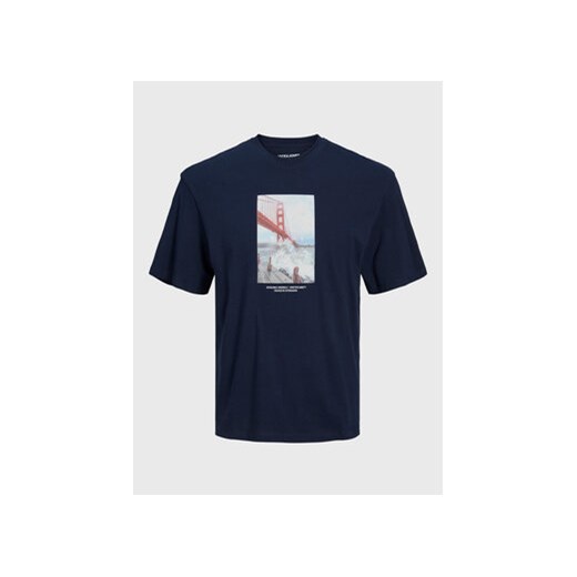 Jack&Jones Junior T-Shirt 12230626 Granatowy Regular Fit ze sklepu MODIVO w kategorii T-shirty chłopięce - zdjęcie 168564909