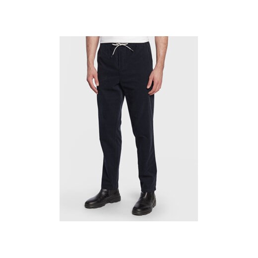 Sisley Spodnie materiałowe 4JPMSF017 Granatowy Relaxed Fit ze sklepu MODIVO w kategorii Spodnie męskie - zdjęcie 168564948
