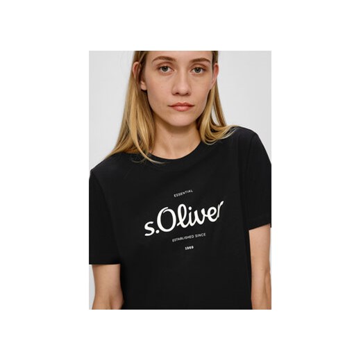 s.Oliver T-Shirt 2136463 Czarny Regular Fit 34 promocyjna cena MODIVO