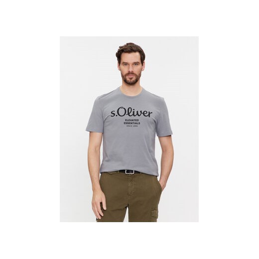 s.Oliver T-Shirt 2139909 Szary Regular Fit ze sklepu MODIVO w kategorii T-shirty męskie - zdjęcie 168565789