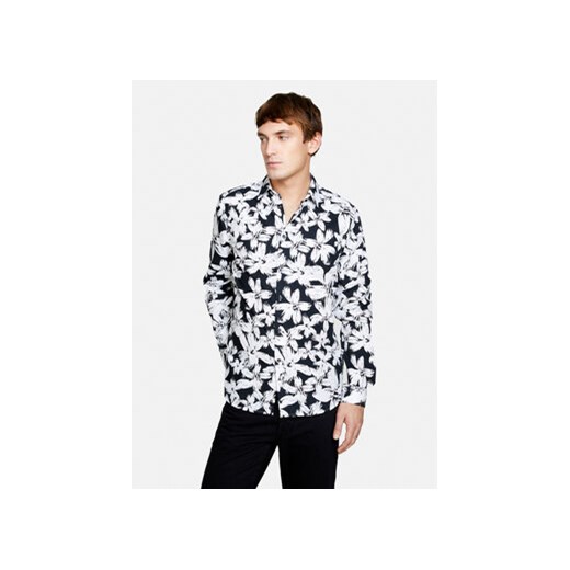 Sisley Koszula 5YH7SQ030 Kolorowy Regular Fit ze sklepu MODIVO w kategorii Koszule męskie - zdjęcie 168566567