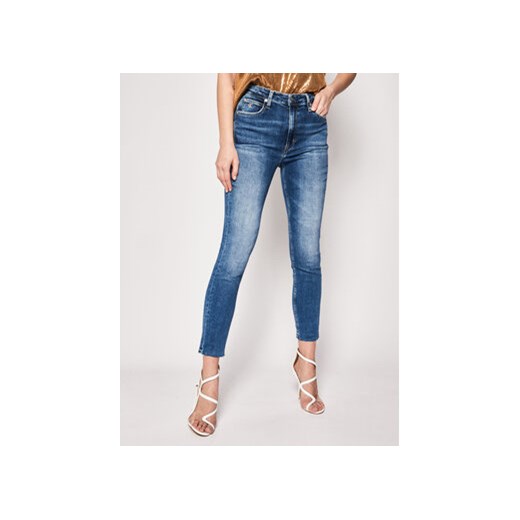 Calvin Klein Jeans Jeansy Skinny Fit J20J213316 Niebieski Skinny Fit 26 okazyjna cena MODIVO