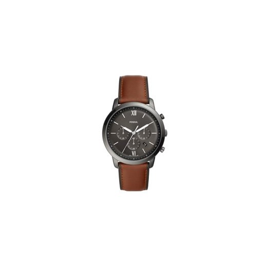 Fossil Zegarek Neutra Chrono FS5512 Brązowy Fossil uniwersalny wyprzedaż MODIVO
