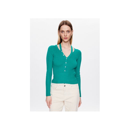 Morgan Sweter 231-MYRIAM Zielony Slim Fit ze sklepu MODIVO w kategorii Swetry damskie - zdjęcie 168566768