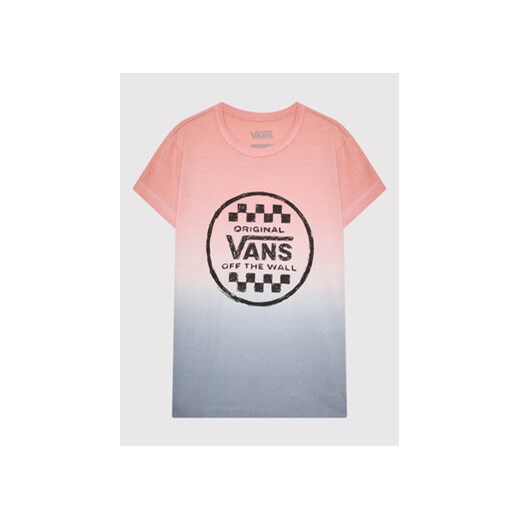 Vans T-Shirt Sunset Wash VN0A7RUJ Różowy Regular Fit ze sklepu MODIVO w kategorii Bluzki dziewczęce - zdjęcie 168567267