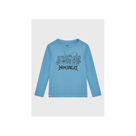 LEGO Bluzka 12010657 Niebieski Regular Fit ze sklepu MODIVO w kategorii T-shirty chłopięce - zdjęcie 168567399