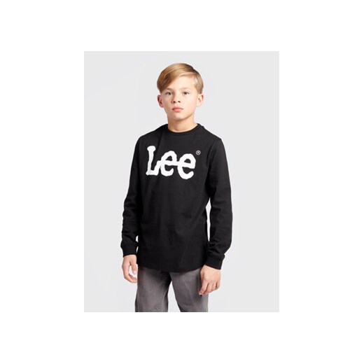 Lee Bluzka LEE0004 Czarny Regular Fit ze sklepu MODIVO w kategorii T-shirty chłopięce - zdjęcie 168567535