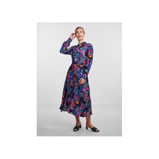 YAS Sukienka koszulowa 26030726 Kolorowy Regular Fit ze sklepu MODIVO w kategorii Sukienki - zdjęcie 168568018