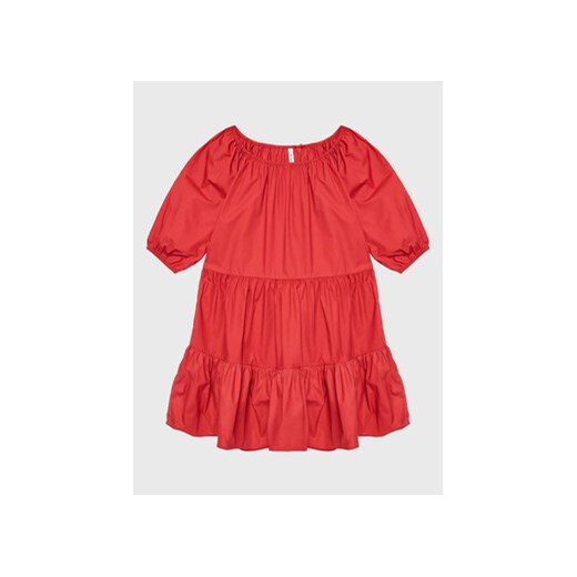 Pepe Jeans Sukienka codzienna Soraya PG951601 Czerwony Regular Fit ze sklepu MODIVO w kategorii Sukienki dziewczęce - zdjęcie 168568408