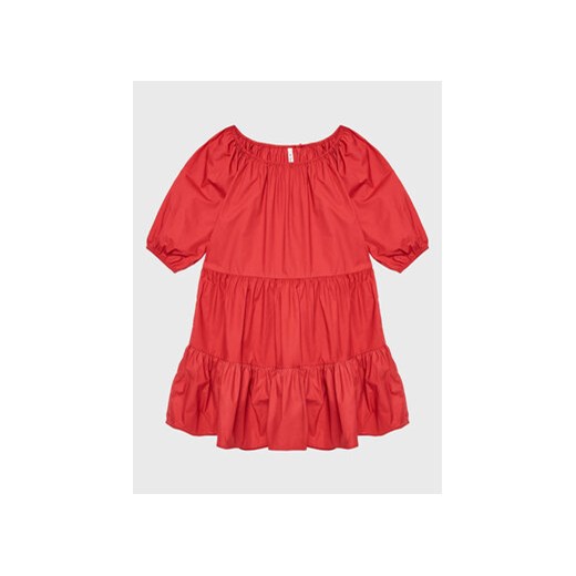 Pepe Jeans Sukienka codzienna Soraya PG951601 Czerwony Regular Fit Pepe Jeans 14Y wyprzedaż MODIVO