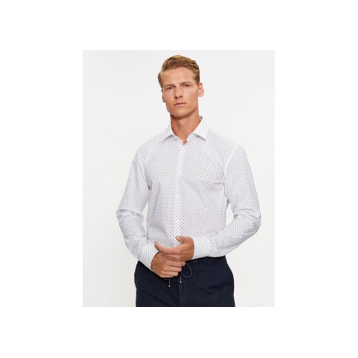 Hugo Koszula Kenno 50495103 Biały Slim Fit ze sklepu MODIVO w kategorii Koszule męskie - zdjęcie 168568786