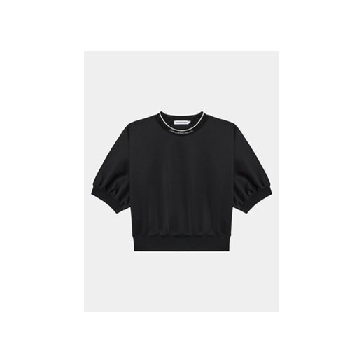 Calvin Klein Jeans Bluzka Logo Tape IG0IG02348 Czarny Relaxed Fit ze sklepu MODIVO w kategorii Bluzki dziewczęce - zdjęcie 168568935