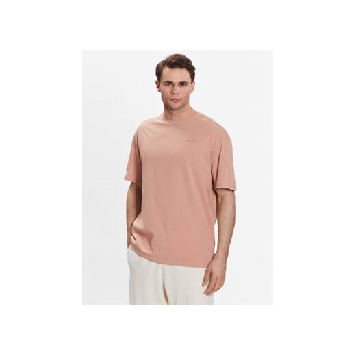 Outhorn T-Shirt TTSHM453 Beżowy Regular Fit ze sklepu MODIVO w kategorii T-shirty męskie - zdjęcie 168569118