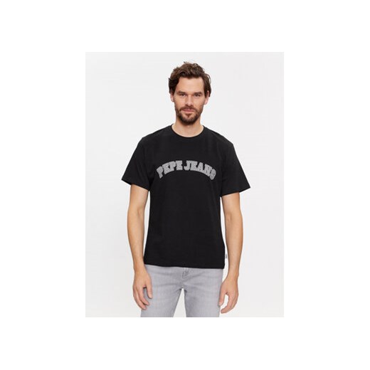 Pepe Jeans T-Shirt Clement PM509220 Czarny Regular Fit ze sklepu MODIVO w kategorii T-shirty męskie - zdjęcie 168569476