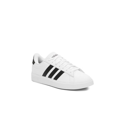 adidas Buty Grand Court Cloudfoam GW9195 Biały 45_13 okazyjna cena MODIVO