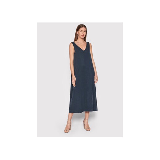 Ecoalf Sukienka letnia Cau GADRCAUDR1310WS22 Granatowy Regular Fit ze sklepu MODIVO w kategorii Sukienki - zdjęcie 168569896