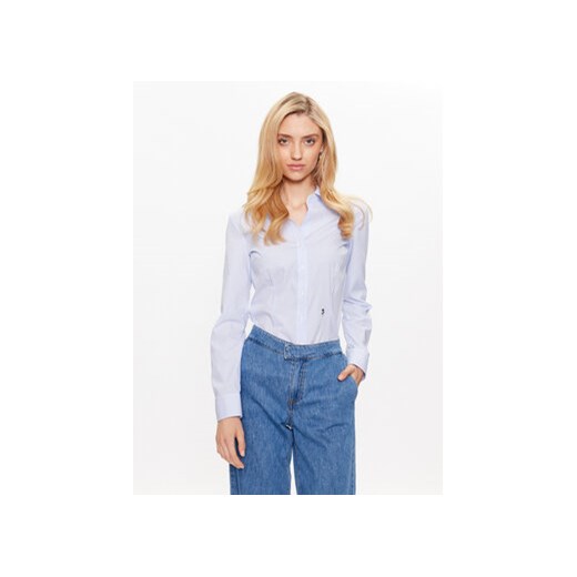Seidensticker Koszula 60.080619 Niebieski Slim Fit ze sklepu MODIVO w kategorii Koszule damskie - zdjęcie 168570488