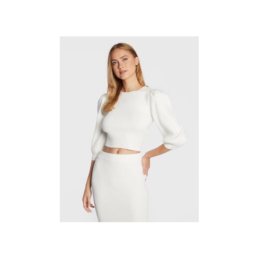 Glamorous Sweter CK5871 Biały Regular Fit ze sklepu MODIVO w kategorii Swetry damskie - zdjęcie 168570728