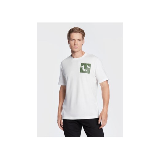True Religion T-Shirt 106298 Biały Regular Fit ze sklepu MODIVO w kategorii T-shirty męskie - zdjęcie 168570869