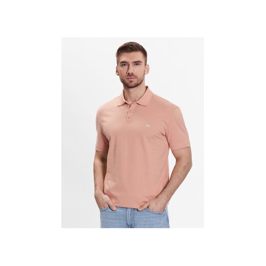 Quiksilver Polo Essentials EQYKT04094 Różowy Regular Fit ze sklepu MODIVO w kategorii T-shirty męskie - zdjęcie 168571676