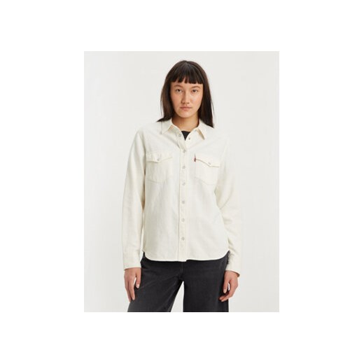 Levi's® Koszula Essential Western 167860014 Écru Regular Fit ze sklepu MODIVO w kategorii Koszule damskie - zdjęcie 168571878