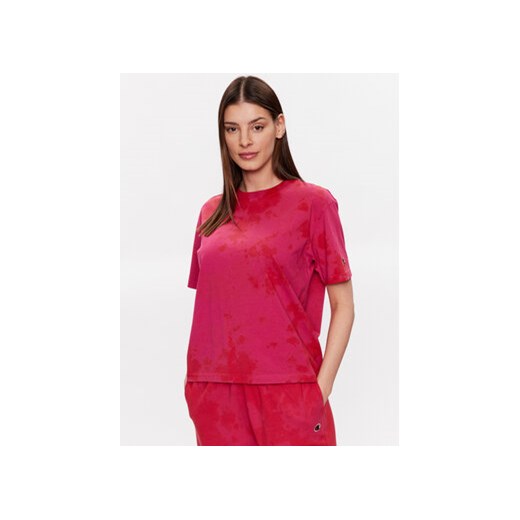Champion T-Shirt 116075 Różowy Regular Fit ze sklepu MODIVO w kategorii Bluzki damskie - zdjęcie 168571917