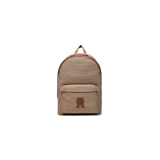 Tommy Hilfiger Plecak Th Monogram Backpack AM0AM11286 Brązowy ze sklepu MODIVO w kategorii Plecaki - zdjęcie 168571928