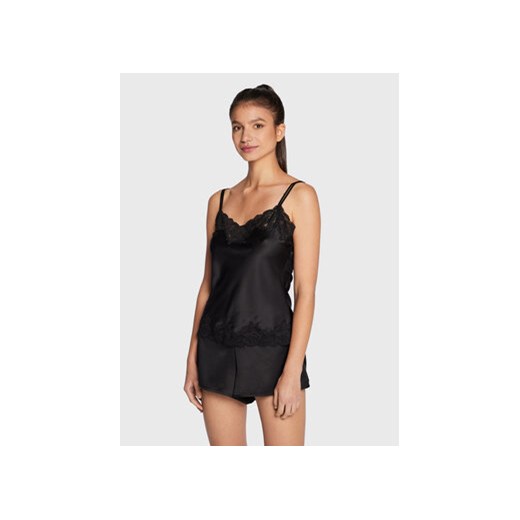 Lauren Ralph Lauren Piżama ILN11684 Czarny Regular Fit ze sklepu MODIVO w kategorii Piżamy damskie - zdjęcie 168571959