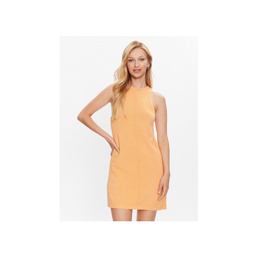 Calvin Klein Jeans Sukienka dzianinowa J20J221398 Pomarańczowy Regular Fit ze sklepu MODIVO w kategorii Sukienki - zdjęcie 168572209