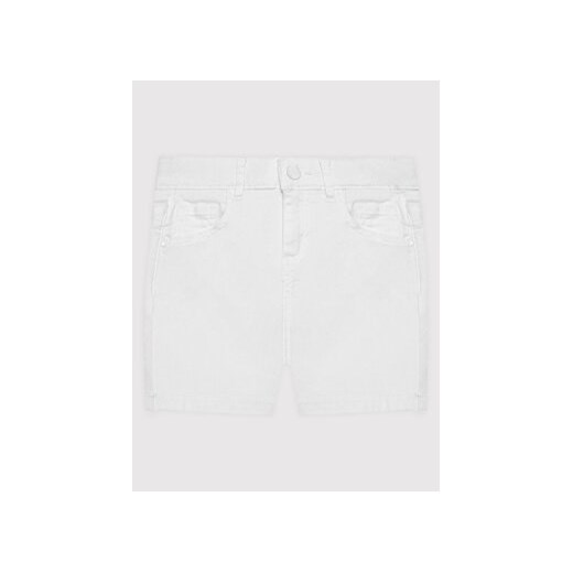 Guess Szorty jeansowe J2RD12 WE5X0 Biały Regular Fit ze sklepu MODIVO w kategorii Spodenki dziewczęce - zdjęcie 168572268