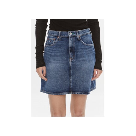 Tommy Jeans Spódnica jeansowa DW0DW17049 Niebieski Mom Fit ze sklepu MODIVO w kategorii Spódnice - zdjęcie 168572337