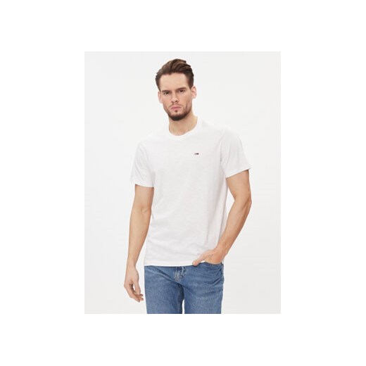 Tommy Jeans T-Shirt DM0DM17828 Biały Regular Fit ze sklepu MODIVO w kategorii T-shirty męskie - zdjęcie 168572576