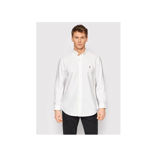 Polo Ralph Lauren Koszula Core Replen 710792041 Biały Custom Fit ze sklepu MODIVO w kategorii Koszule męskie - zdjęcie 168572629