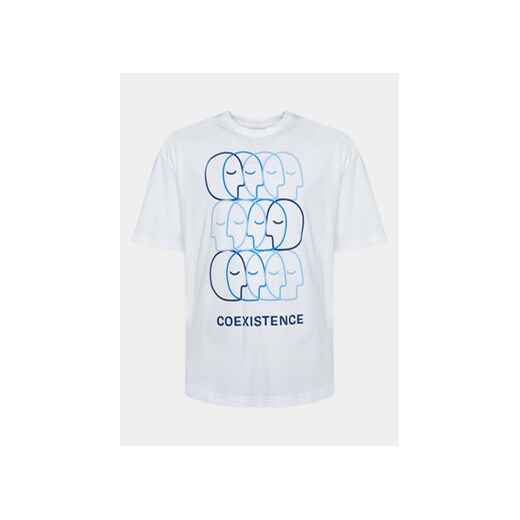 Outhorn T-Shirt OTHAW23TTSHM0862 Biały Regular Fit ze sklepu MODIVO w kategorii T-shirty męskie - zdjęcie 168572647